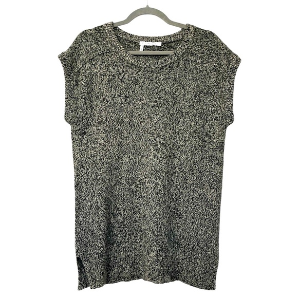 Derek Lam Very Soft 100% Cashmere Sleeveless Sweater Vest 10 Crosby Heather Gray - Picture 1 of 7